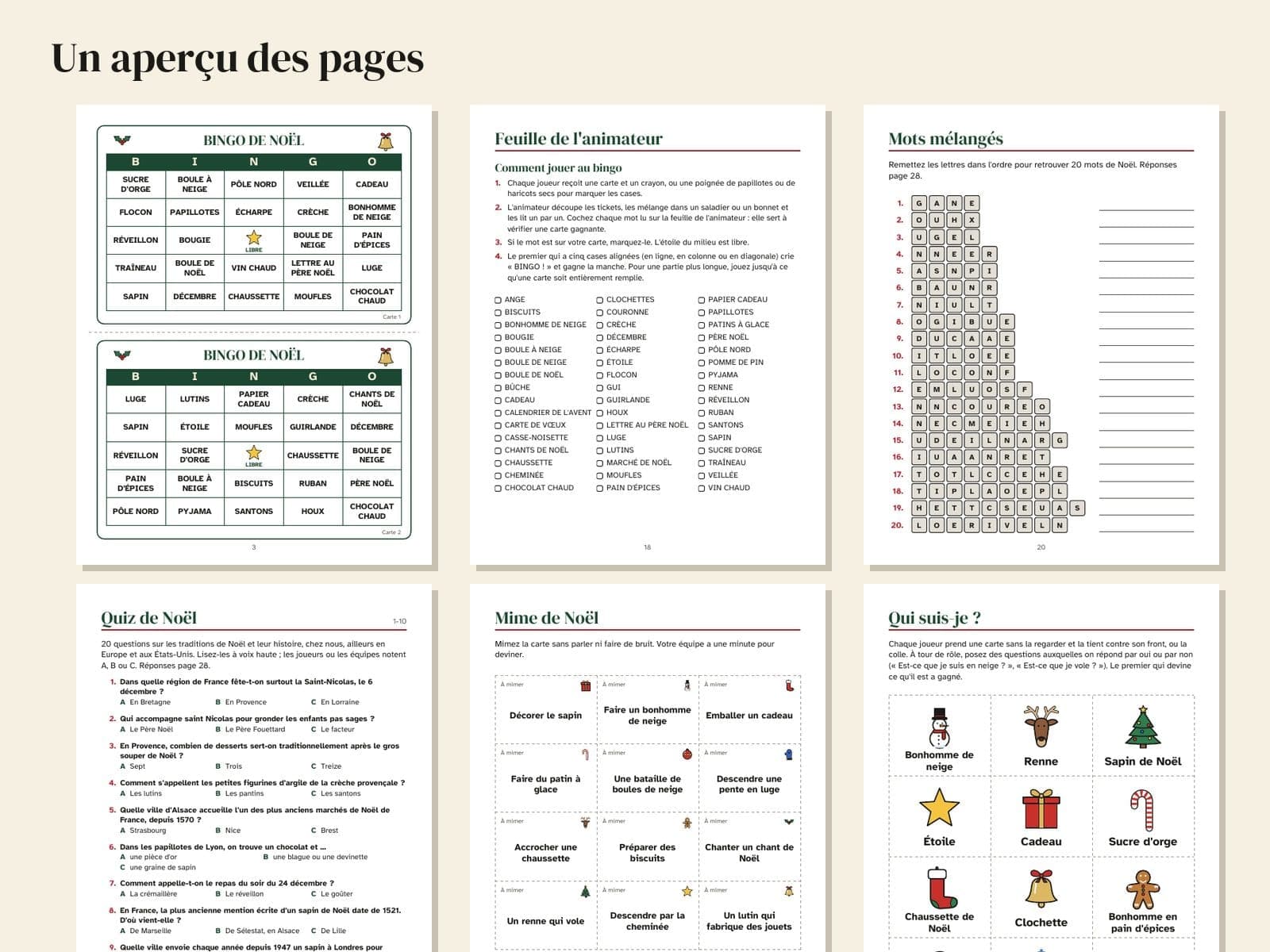 Six pages du livre, en réduction