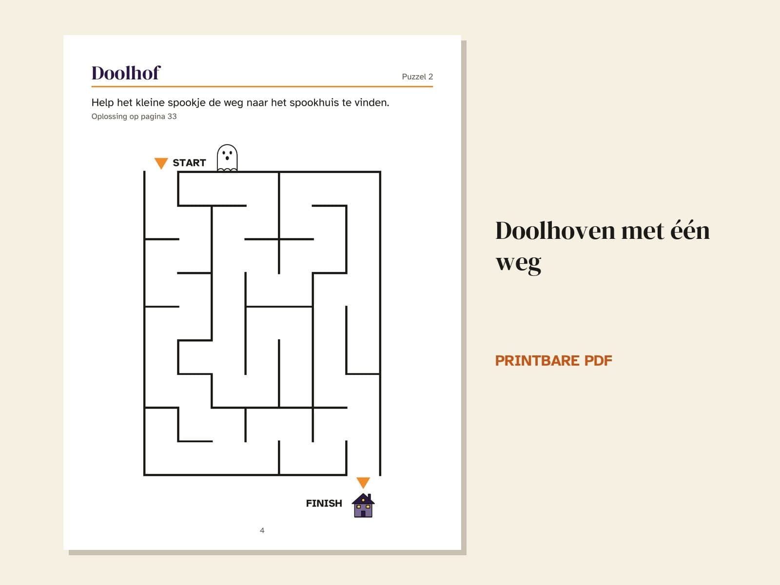Une page du livre : des labyrinthes à un seul chemin