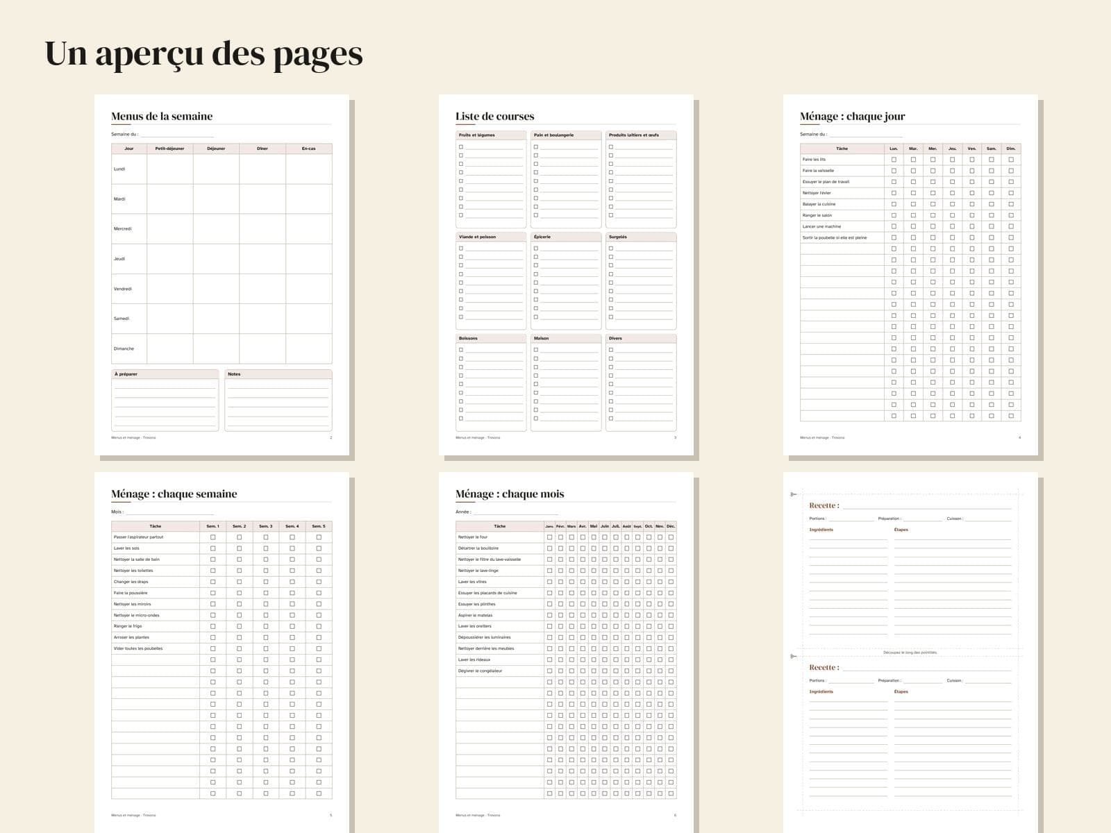 Sechs Seiten aus der PDF-Datei, verkleinert