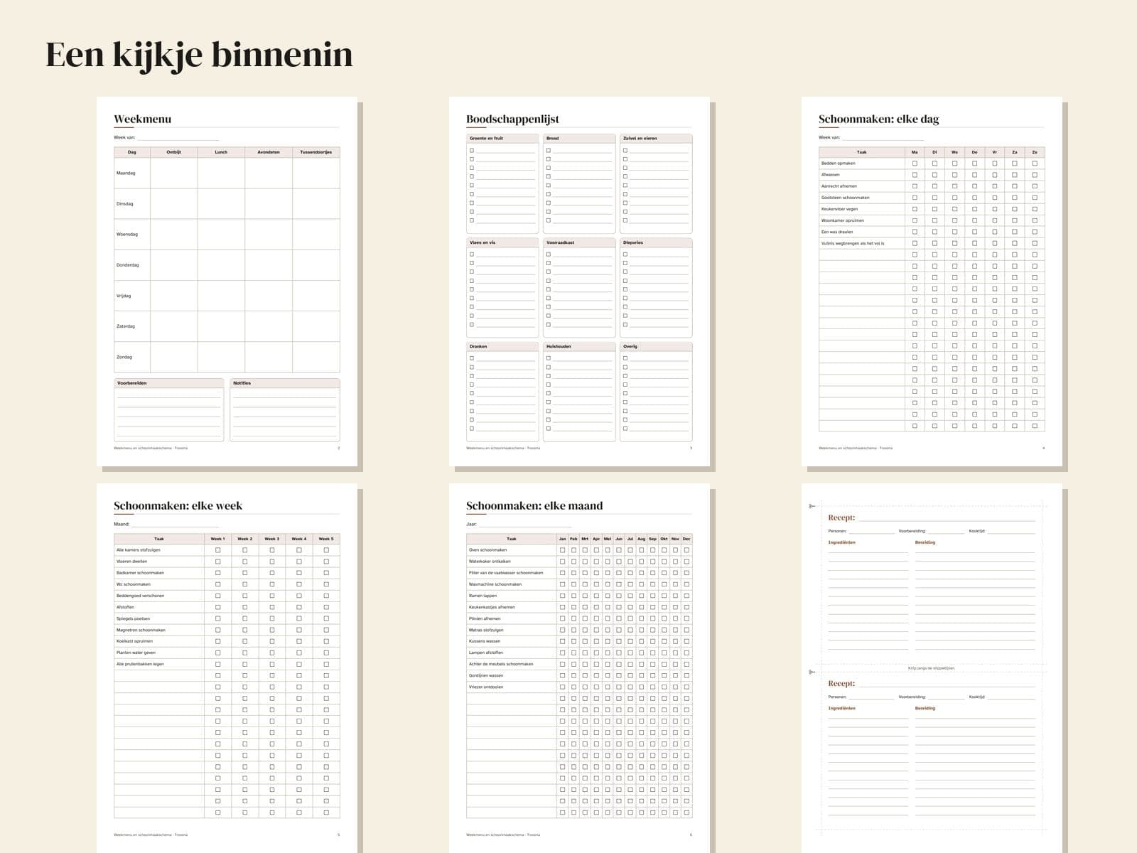 Sechs Seiten aus der PDF-Datei, verkleinert