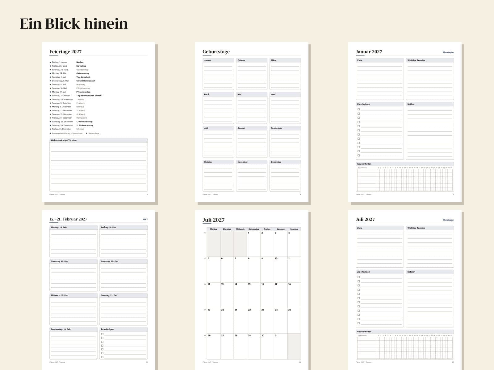 Sechs Seiten aus der PDF-Datei, verkleinert