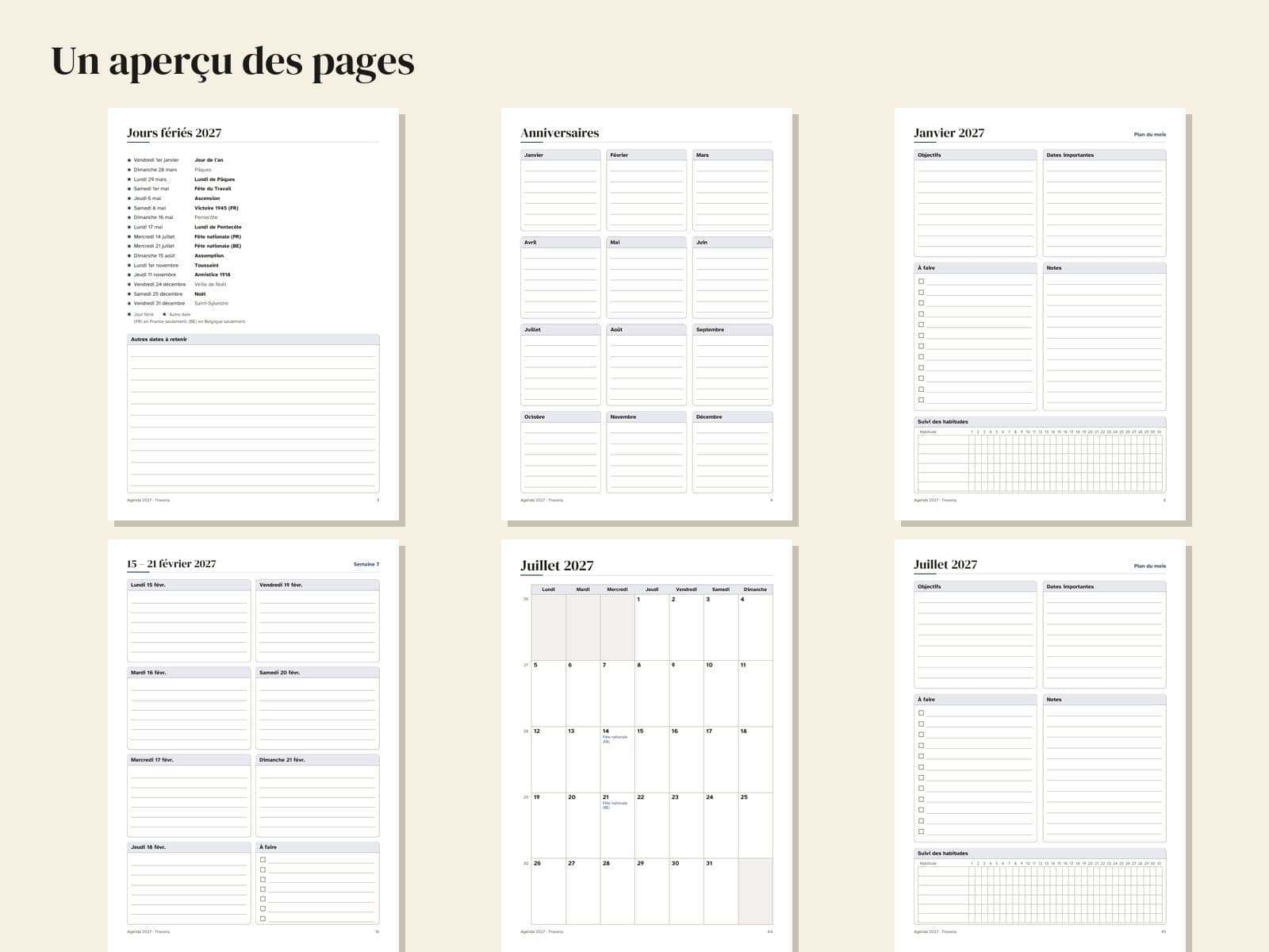Six pages from the PDF, shown small