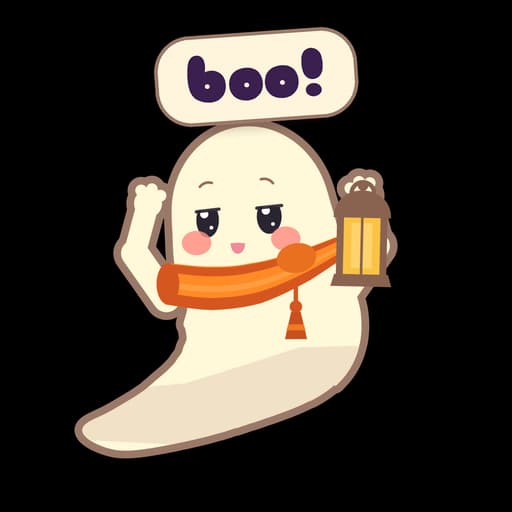Pip sticker: Boo!