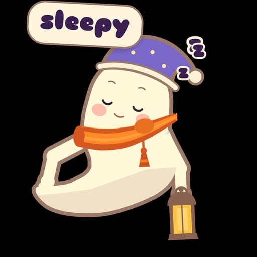 Pip sticker: Sleepy
