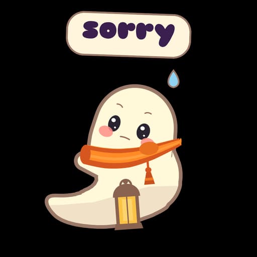 Pip sticker: Sorry