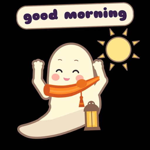 Pip sticker: Good morning