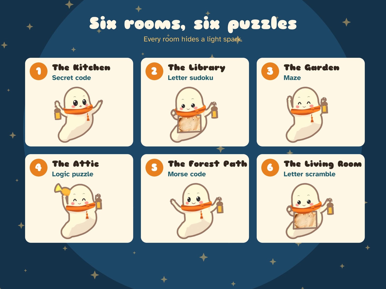 A page from the Pip and the Wish Lantern escape room